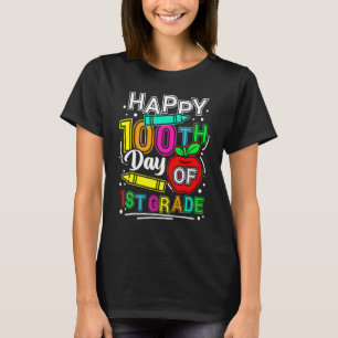 Happy 100th Day Of School 100 Days Smarter Cute 1s T-Shirt