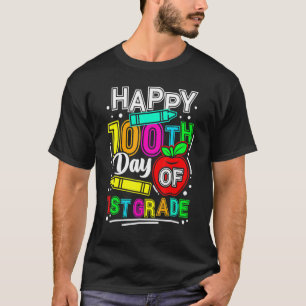 Happy 100th Day Of School 100 Days Smarter Cute 1s T-Shirt