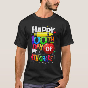 Happy 100th Day Of School 100 Days Smarter Cute 4t T-Shirt