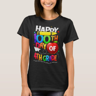 Happy 100th Day Of School 100 Days Smarter Cute 4t T-Shirt