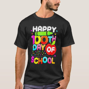 Happy 100th Day Of School 100 Days Smarter Cute Te T-Shirt
