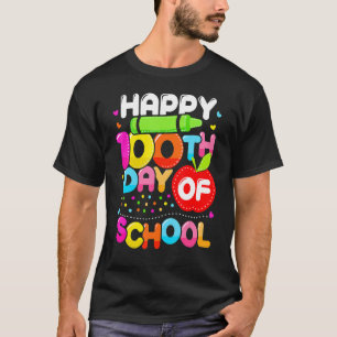 Happy 100th Day Of School 100 Days Smarter Cute Te T-Shirt
