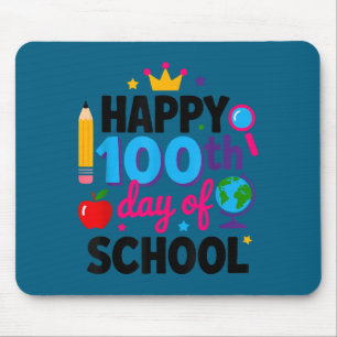 Happy 100th Day Of School 100 Days Smarter Teacher Mouse Mat