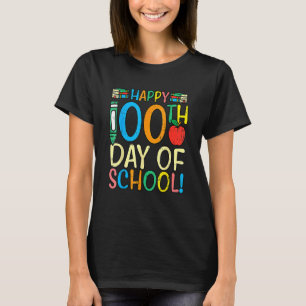 Happy 100th Day Of School 100 Days Smarter Teacher T-Shirt