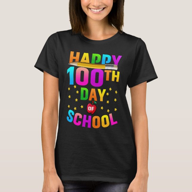 Happy 100TH Day Of School 2023 T-Shirt (Front)