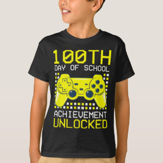 Happy 100th Day Of School Achievement Unlocked For T-Shirt