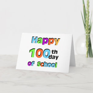 Happy 100th Day of School Card