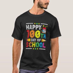 Happy 100th Day Of School Chalk Colors Kid's Penci T-Shirt