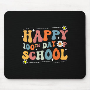 Happy 100th Day Of School Cute Students Teachers 1 Mouse Mat