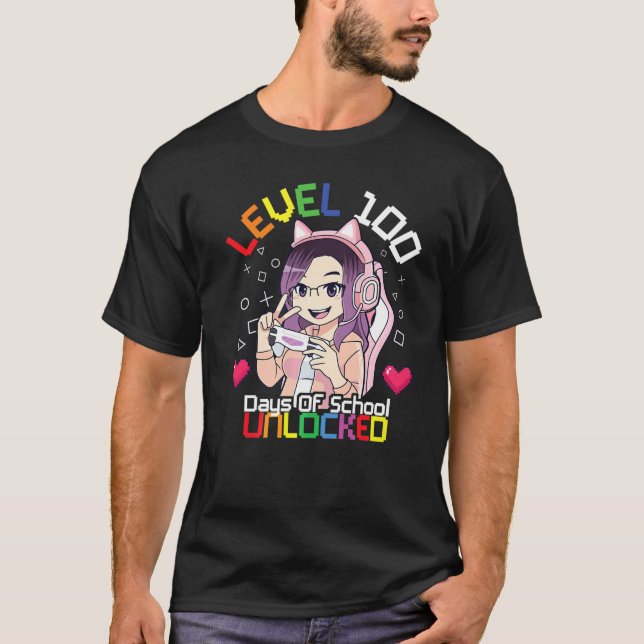 Happy 100th Day Of School For Teacher & Student Ga T-Shirt (Front)