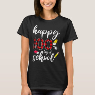 Happy 100th Day Of School For Teachers Buffalo Pla T-Shirt