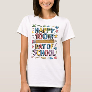 Happy 100th Day of School for Teachers, Women T-Shirt