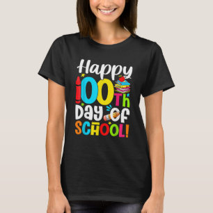 Happy 100th Day of School Kid Child Teacher 100 Da T-Shirt