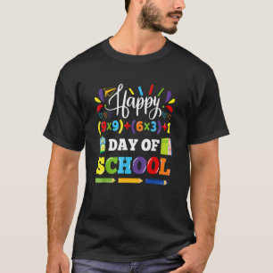 Happy 100th Day Of School Math Teacher Student T-Shirt
