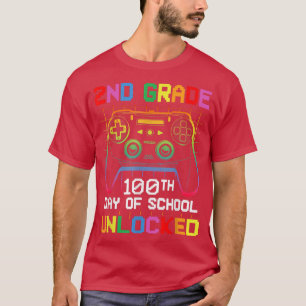 Happy 100th Day of School of Second 2nd Grade Unlo T-Shirt