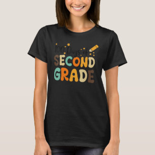 Happy 100th Day of School Retro Groovy 100 Days Se T-Shirt