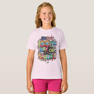 Happy 100th Day of School Robot Space Explorer Kid T-Shirt