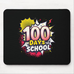 Happy 100th Day Of School Shirt Boys 100 Days Mouse Mat