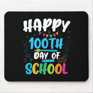 Happy 100th Day Of School Shirt For Teacher Or Chi Mouse Mat