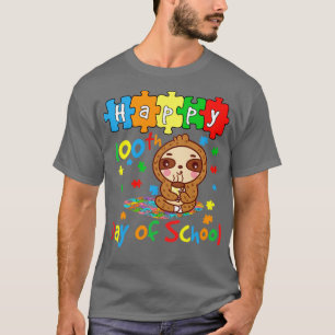 Happy 100th Day Of School Sloth Lover T-Shirt