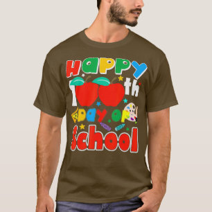 Happy 100th Day Of School Student Ruler Crayon T-Shirt
