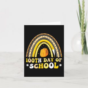Happy 100th Day of School Students Kids Teachers 1 Card