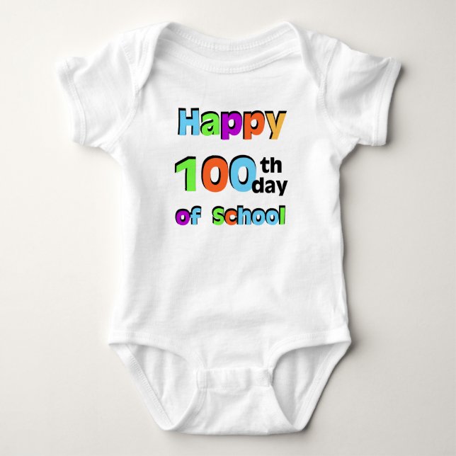 Happy 100th Day of School T-Shirt (Front)