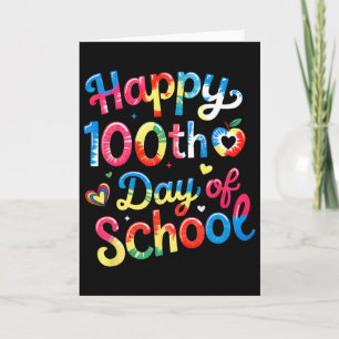 Happy 100th Day Of School Teacher 100 Days Smarter Card