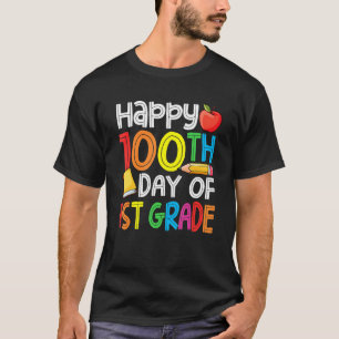 Happy 100th Day of School Teacher 100 Days Smarter T-Shirt