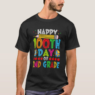 Happy 100th Day of School Teacher 100 Days Smarter T-Shirt