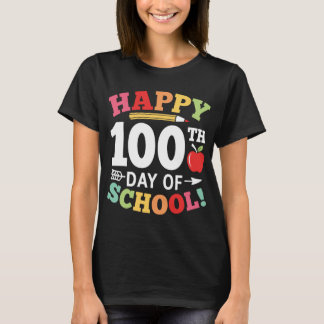 Happy 100th Day Of School Teacher Gift T-Shirt