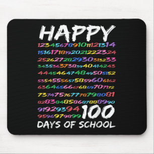 Happy 100th Day Of School Teacher Kids 100 Days Ma Mouse Mat