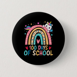 Happy 100th Day Of School Teacher Kids 100 Days Ra 6 Cm Round Badge