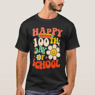 Happy 100th Day Of School Teacher Kids 100 Days Re T-Shirt