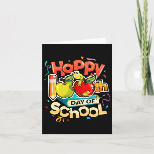 Happy 100th Day Of School Teacher Rainbow 100 Days Card