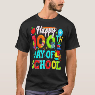 Happy 100th Day Of School Teacher Student 100 Days T-Shirt