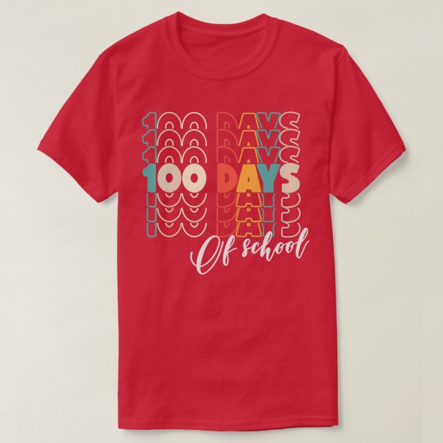 Happy 100th Day Of School Teacher Student 100 Days T-Shirt (Design Front)