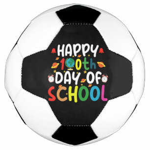 Happy 100th Day of School Teacher Student Football