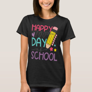 Happy 100th Day of School Teacher Student Kids T-Shirt