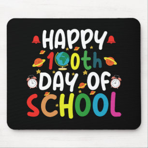Happy 100th Day of School Teacher Student Mouse Mat