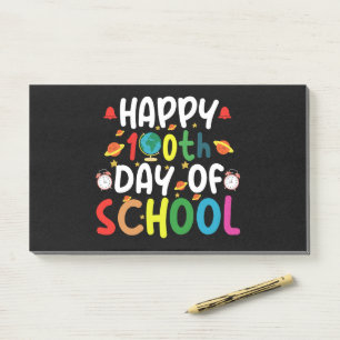 Happy 100th Day of School Teacher Student Post-it Notes