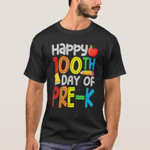 Happy 100th Day Of School Teachers 100 Days Smarte T-Shirt