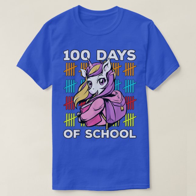 Happy 100th Day of School Teachers 100 Days  T-Shirt (Design Front)