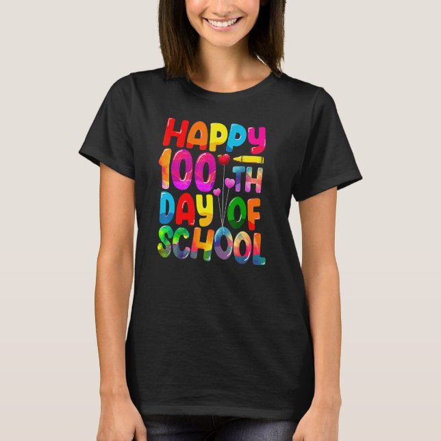 Happy 100th Day Of School Teachers Kids Child 100  T-Shirt (Front)