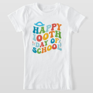 Happy 100th Day of School Teachers Kids Child T-Shirt
