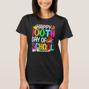 Happy 100th Day Of School Teachers Kids Funny 100  T-Shirt