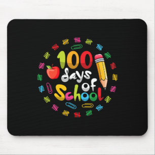 Happy 100th Day of School Teachers Students 100 Da Mouse Mat