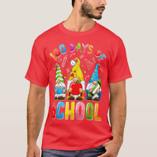 Happy 100th Day Of School Three Gnomes Virtual T-Shirt
