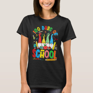 Happy 100th Day Of School Three Gnomes Virtual Tea T-Shirt