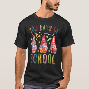 Happy 100th Day Of School Three Gnomes Virtual Tea T-Shirt